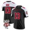 Chimere Dike Jersey #13 Wisconsin Badgers Vapor Limited College Football Black Alternate