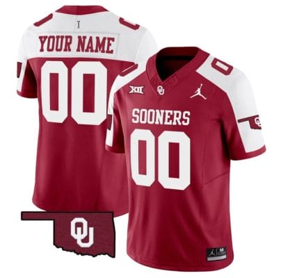 Custom Oklahoma Sooners Jersey Name and Number Vapor Limited College Football Stitched Alternate