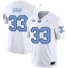 Cedric Gray Jersey #33 North Carolina Tar Heels Vapor Limited College Football White