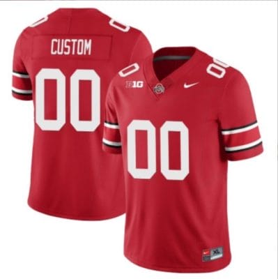 Custom Ohio State Buckeyes Jersey Name and Number College Football Stitched Scarlet 8 Custom Ohio State Buckeyes Jersey Name and Number College Football Stitched Scarlet