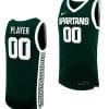 Custom Michigan State Spartans Jersey Name and Number College Basketball Green