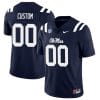 Custom Ole Miss Rebels Jersey Name and Number Football Vapor Limited All Stitched Navy