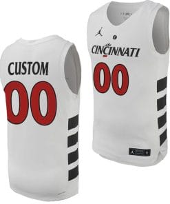 Custom Cincinnati Bearcats Jersey Name and Number College Basketball Replica 2023-24 White