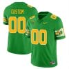 Custom Oregon Ducks Jersey Name and Number ‘Mighty Oregon’ Throwback Football Style 1 Green