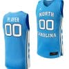 Custom North Carolina Tar Heels Jersey Name and Number College Basketball Blue