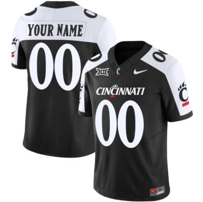 Custom Cincinnati Bearcats Jersey Name and Number Vapor Limited College Football All Stitched Black Alternate 8 Custom Cincinnati Bearcats Jersey Name and Number Vapor Limited College Football All Stitched Black Alternate