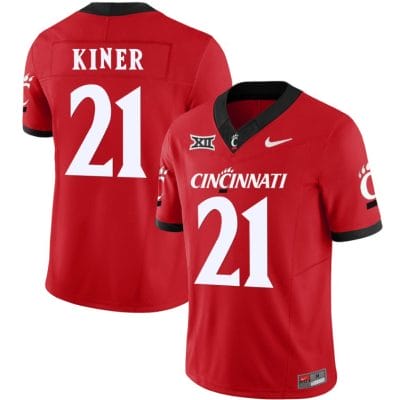 Corey Kiner Jersey #21 Cincinnati Bearcats Vapor Limited College Football All Stitched Red 8 Corey Kiner Jersey #21 Cincinnati Bearcats Vapor Limited College Football All Stitched Red