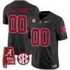 Custom Alabama Crimson Tide Jersey Name and Number Vapor Limited Football Alabama Map Black