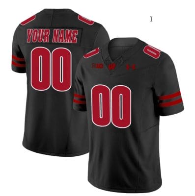 Custom Wisconsin Badgers Jersey Name and Number Vapor Limited College Football Black 8 Custom Wisconsin Badgers Jersey Name and Number Vapor Limited College Football Black