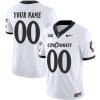Custom Cincinnati Bearcats Jersey Name and Number Vapor Limited College Football All Stitched White