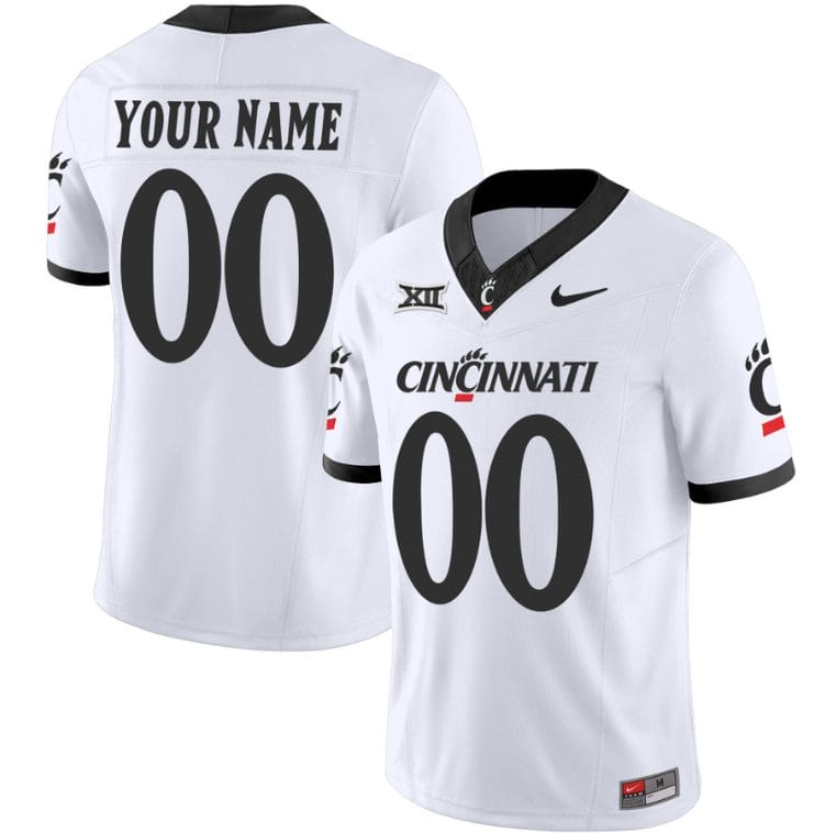 Custom Cincinnati Bearcats Jersey Name and Number Vapor Limited College Football All Stitched White 1 Custom Cincinnati Bearcats Jersey Name and Number Vapor Limited College Football All Stitched White