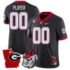 Custom Georgia Bulldogs Jersey Name and Number Georgia State Map College Football Stitched Black