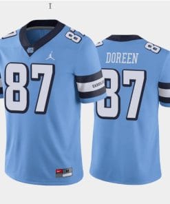 Colby Doreen Jersey #87 North Carolina Tar Heels College Football All Stitched Blue