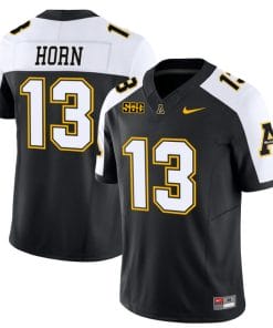Christan Horn Jersey #13 Appalachian State Mountaineers Vapor Limited College Football Black Alternate