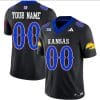 Custom Kansas Jayhawks Jersey Name and Number Vapor Limited Football Stitched Black 5 Custom Kansas Jayhawks Jersey Name and Number Vapor Limited Football Stitched Black