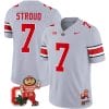 CJ Stroud Jersey #7 Ohio State Buckeyes Mascot Patch College Football Gray