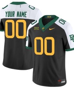 Custom Baylor Bears Jersey Name and Number Vapor Limited College Football All Stitched Black Alternate