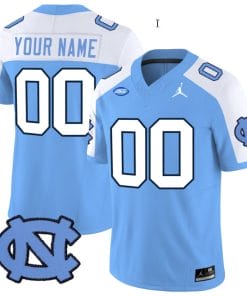 Custom North Carolina Tar Heels Jersey Name and Number Vapor Limited College Football Blue Alternate