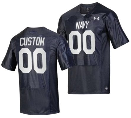 Custom Navy Midshipmen Jersey Name and Number Silent Service Replica College Football Navy 10 Custom Navy Midshipmen Jersey Name and Number Silent Service Replica College Football Navy