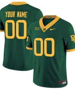 Custom Baylor Bears Jersey Name and Number Vapor Limited College Football All Stitched Green