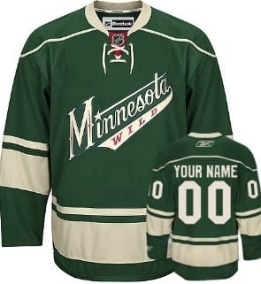 Custom Minnesota Wild Jersey Name And Number Green 1 Custom Minnesota Wild Jersey Name And Number Green