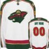 Custom Minnesota Wild Jersey Name And Number White