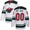 Custom Minnesota Wild Jersey Name And Number White NHL