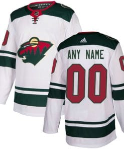 Custom Minnesota Wild Jersey Name And Number White NHL