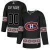 Custom Montreal Canadiens Jersey Name And Number Black Team Logos Fashion