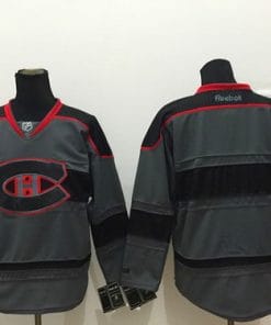 Custom Montreal Canadiens Jersey Name And Number Charcoal Gray