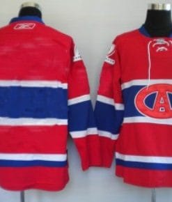 Custom Montreal Canadiens Jersey Name And Number Red CA