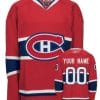 Custom Montreal Canadiens Jersey Name And Number Red CH 5 Custom Montreal Canadiens Jersey Name And Number Red CH