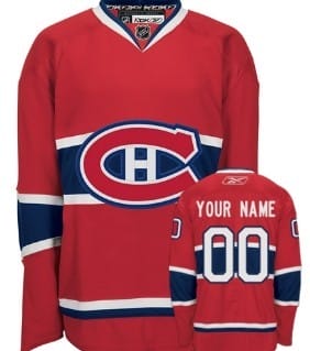 Custom Montreal Canadiens Jersey Name And Number Red CH 8 Custom Montreal Canadiens Jersey Name And Number Red CH