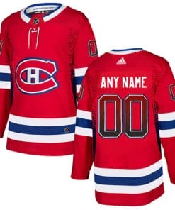 Custom Montreal Canadiens Jersey Name And Number Red Drift Fashion