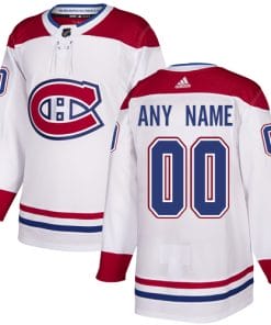 Custom Montreal Canadiens Jersey Name And Number White NHL