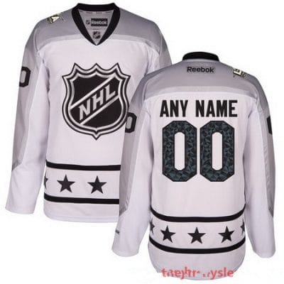 Custom NHL All-Star Jersey Name And Number 2017 White Metropolitan Division Reebok Game Hockey