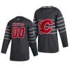 Custom NHL All-Star Jersey Name And Number 2020 Gray Game Calgary Flames