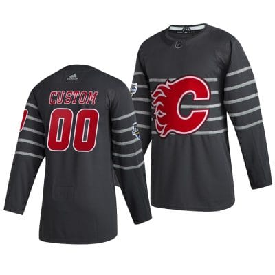 Custom NHL All-Star Jersey Name And Number 2020 Gray Game Calgary Flames