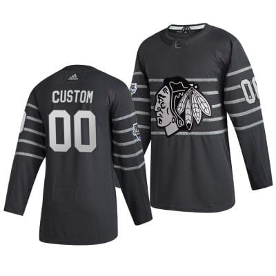 Custom NHL All-Star Jersey Name And Number 2020 Gray Game Chicago Blackhawks