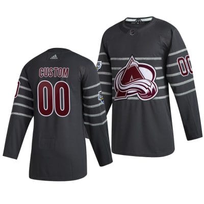 Custom NHL All-Star Jersey Name And Number 2020 Gray Game Colorado Avalanche 8 Custom NHL All-Star Jersey Name And Number 2020 Gray Game Colorado Avalanche