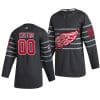 Custom NHL All-Star Jersey Name And Number 2020 Gray Game Detroit Red Wings 4 Custom NHL All-Star Jersey Name And Number 2020 Gray Game Detroit Red Wings
