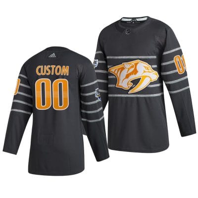 Custom NHL All-Star Jersey Name And Number 2020 Gray Game Nashville Predators