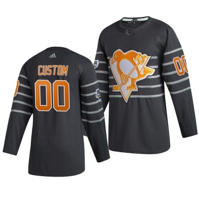 Custom NHL All-Star Jersey Name And Number 2020 Gray Game Pittsburgh Penguins