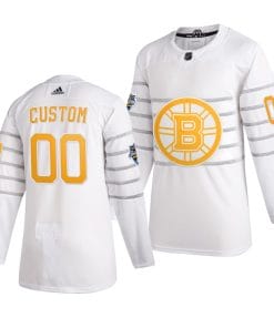 Custom NHL All-Star Jersey Name And Number 2020 White Game Boston Bruins