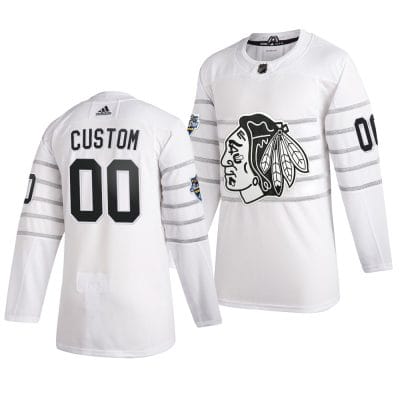 Custom NHL All-Star Jersey Name And Number 2020 White Game Chicago Blackhawks 8 Custom NHL All-Star Jersey Name And Number 2020 White Game Chicago Blackhawks