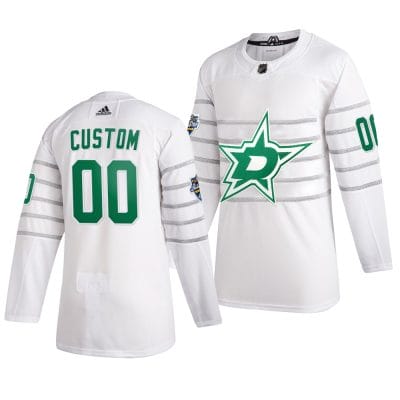 Custom NHL All-Star Jersey Name And Number 2020 White Game Dallas Stars 8 Custom NHL All-Star Jersey Name And Number 2020 White Game Dallas Stars