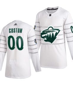 Custom NHL All-Star Jersey Name And Number 2020 White Game Minnesota Wild