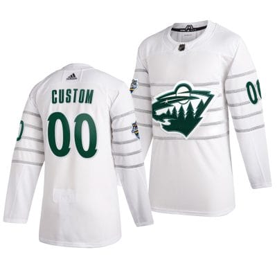 Custom NHL All-Star Jersey Name And Number 2020 White Game Minnesota Wild 8 Custom NHL All-Star Jersey Name And Number 2020 White Game Minnesota Wild