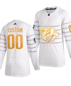 Custom NHL All-Star Jersey Name And Number 2020 White Game Nashville Predators
