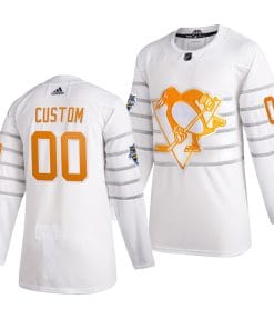 Custom NHL All-Star Jersey Name And Number 2020 White Game Pittsburgh Penguins